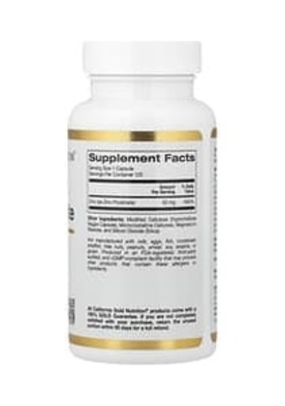 California Gold Nutrition, Zinc Picolinate, 50 Mg, 120 Veg Capsules