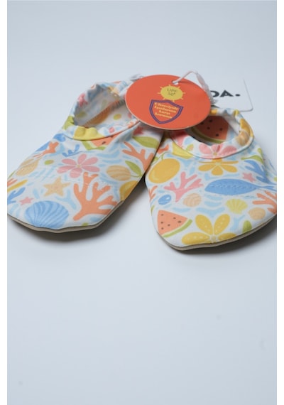 Soleda Uv Korumalı Kaydırmaz Bebek Çocuk Deniz Havuz Patiği Underwater Salad Çok Renkli