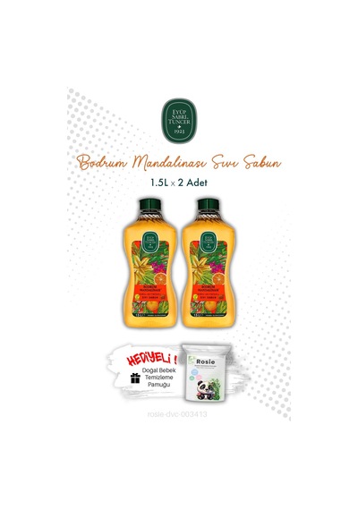 Bodrum Mandalinası 1.5l Sıvı Sabun X2 Ve Rosıe