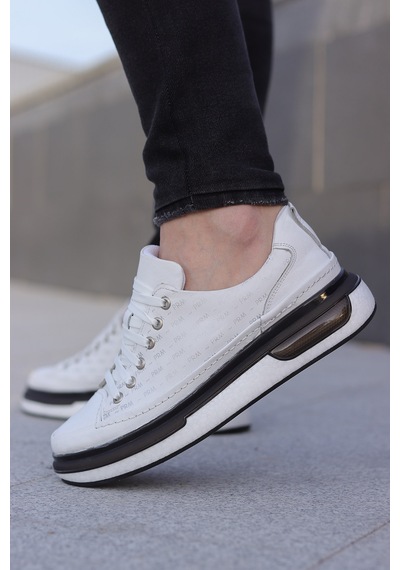 M.p. Pra Comfort Yüksek Taban Cilt Erkek Sneaker Ayakkabı 667800001194 05 Beyaz Beyaz