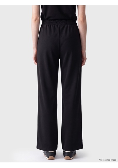 Lcw Comfort Siyah Şerit Detaylı Soft Touch Kadın Eşofman Altı