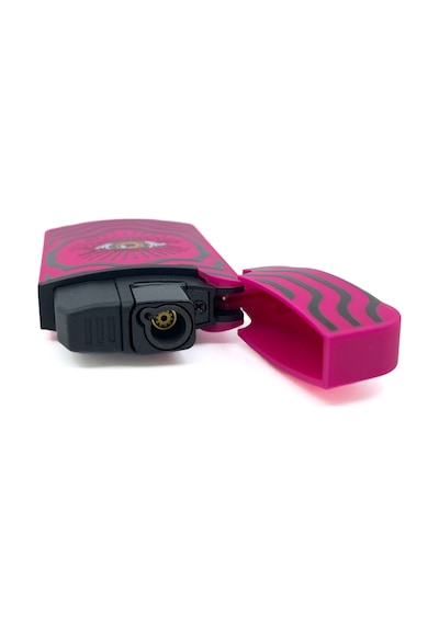 Zengaz Cool Tasarım Jet Alev Çakmak - Magenta Vibrant Eye Pembe