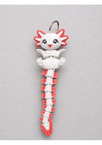 Hareketli Axolotl Figür 3d Baskı Eklemli Tasarım
