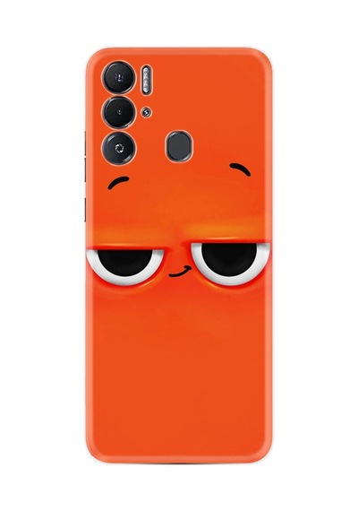 Tecno Pova Neo Kılıf Resimli Desenli Silikon Platinium Series Orange 1830