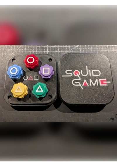Squid Game Gonggi 5 Taş Oyun Seti, Özel Kare Kutulu, Ağır Taşlı V