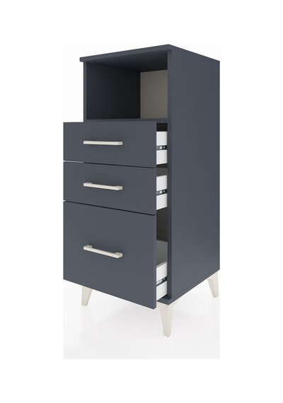 Hyperion Komodin Tek Raflı 3 Çekmeceli 44x44x106 Antrasit-ant... Antrasit