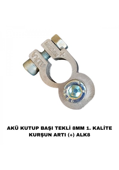 Akü Kutup Başı 2li 8mm 1. Kalite Kurşun + - Alk8