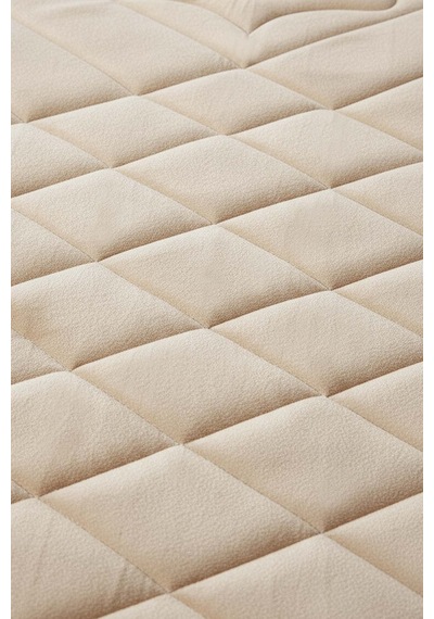 Krem Kapitone Dolgulu Lüks Seccade 65x115 Cm