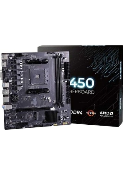 Dragos B450m Dragmode Ddr4 3200mhz Usb 3.0 M2 Hdmı Vga Ses Ethernet Am4 Amd Anakart