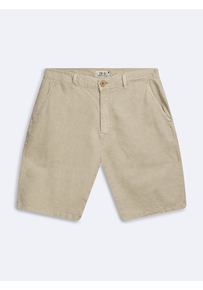 LTB Spor Comfort Fit Bej Bermuda