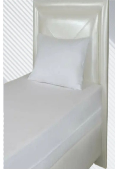 Mycey 90x190 Cm Hem Çarşaf Hem Alez Tek Kişilik Fitted Alez Sıvı Geçirmez Micro Kumaş Beyaz