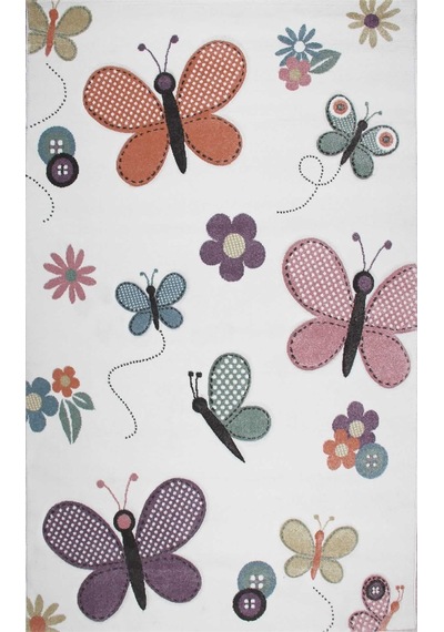 Eko Halı Eko Kids Kds 01 Multy Hav Toz Vermez Çocuk Odası Halısı - 120x180 Multi