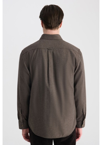 D'S Damat Ds Damat Comfort Kahverengi Gabardin Gömlek 5hc02hd07265m Çok Renkli