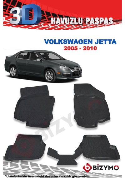 Volkswagen Jetta 2005-2010 3D Paspas Takımı Bizymo