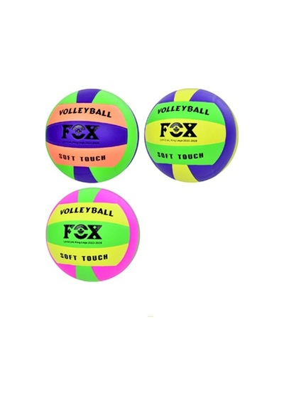 Fox Voleybol Topu Fosforlu Renk - 1 Adet Çok Renkli