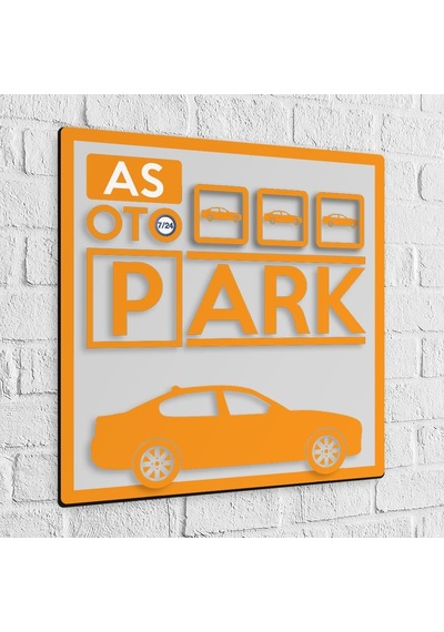 Kişiye Özel Ahşap Otopark Tabelası - 2