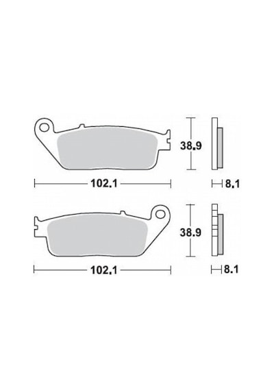 Braking 716sm1 2013-2016 Kawasaki Z 800 E Abs Siz Uyumlu Ön Fren Balatası Yarı Metalik Balata 26792073
