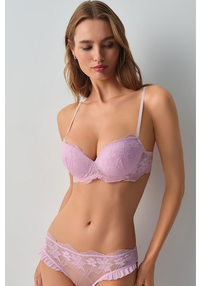 Suwen Scarlet Dantelli Tam Dolgulu Sütyen Wsl10110202077 Pembe