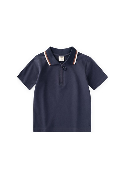 Cigit Polo Yaka T-shirt 2-10 Yaş Lacivert