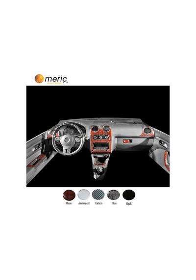 Meriç® Volkswagen Caddy Ön Torpido Kaplama 18 Parça 2010-2014 (530157586)