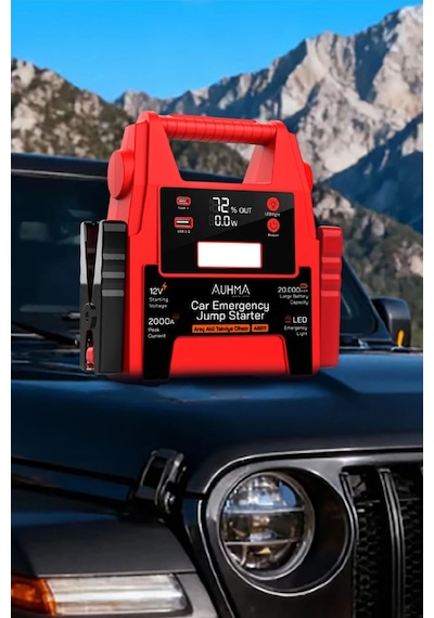 Auhma A8811 20000mah 2000a Peak Araç Akü Takviye Cihazı & Powerbank - 12v Jump Starter