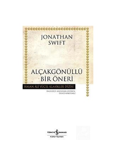 Alçakgönüllü Bir Öneri Karton Kapak / Jonathan Swift