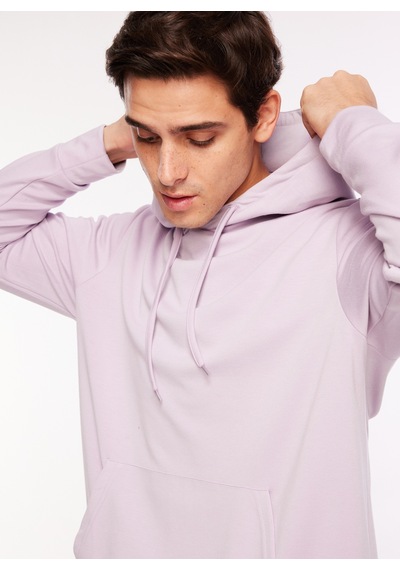 Fabrika Kapüşon Yaka Düz Lila Erkek Sweatshırt F3wm-swt127