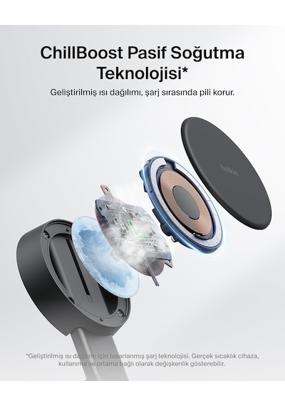 Ultracharge Pro 2 Si 1 Arada Qi2 Şarj İstasyonu 25 W, Siyah Çok Renkli