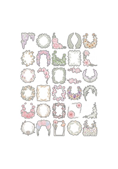 Scrapbook Planner Pastel Sticker Seti 150 Adet - 5'li Mega Paket - Laptop Defter Ajanda Etiketi Çok Renkli