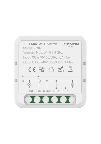 Tekli Wi-fi Akıllı Anahtar 16a 220v Röle Tek Çıkışlı Işık Şalteri Röle Modülü Mobil Uygulama Denetimli T Genel