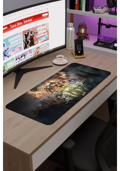 The Rising Of The Shield Hero Dikişli Kauçuk Oyuncu Mousepad V2 - 70x30 Xl Gaming Mouse Pad