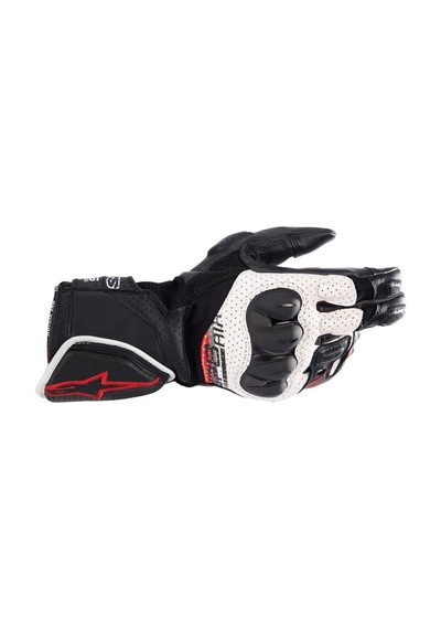 Alpinestars Sp-8 V3 Airflow Korumalı Motosiklet Eldiveni Siyah Beyaz Kırmızı