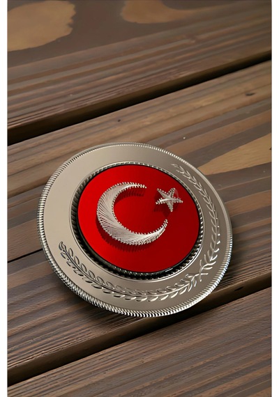 Ay Yıldız El Yapımı Filografi Tablo Türk Bayrağı Motifli Duvar Dekoru 1 Adet