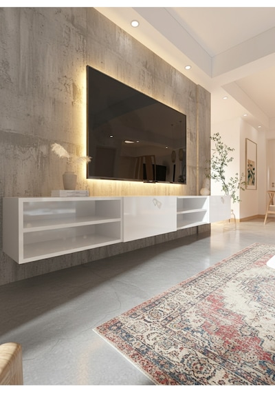 Resital Tv Ünitesi S2447-1 Beyaz Beyaz