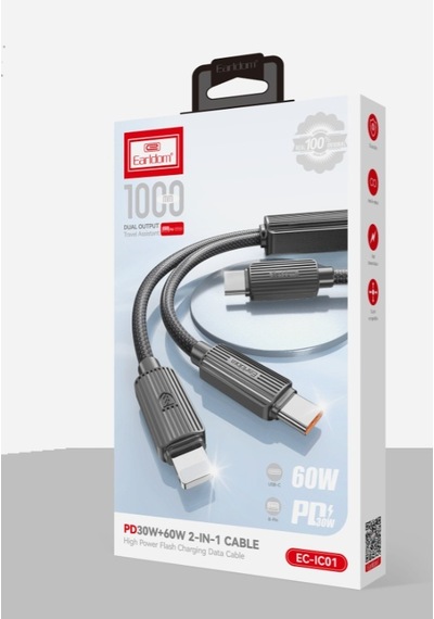  Peeq Earldom EC-IC01 1.2 M PD Hızlı Şarj Kablosu