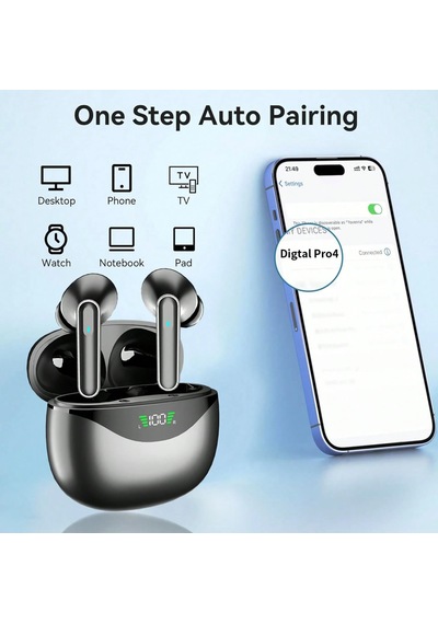 Digital Pro 4 Tws - Bluetooth 5.4 Dijital Göstergeli Kablosu Kulaklık Diğer