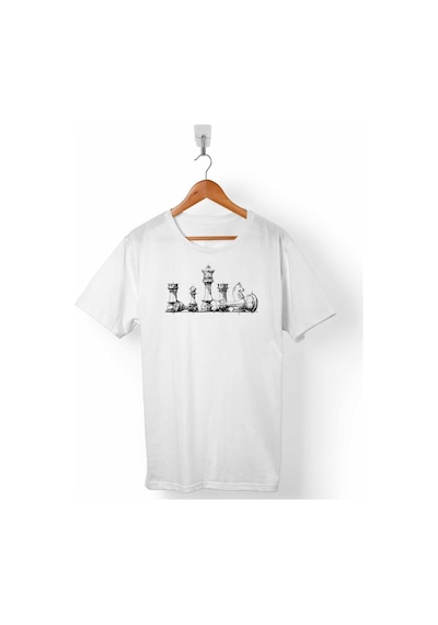 Satranç Chess Kale Vezir At Santranç Erkek Tişört 001