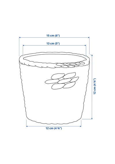 Druvflader Rattan Saksı, Su Sümbülü 17833246