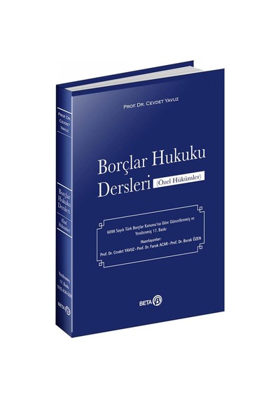 Borçlar Hukuku Dersleri Özel Hükümler