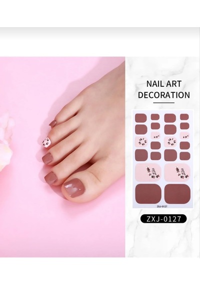Tırnak Oje Sticker Nail Art Seti 22'li, Kolay Uygulamalı