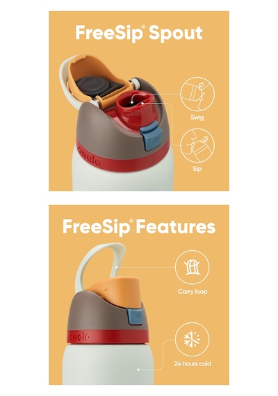 Owala 32 Oz 946 Ml Freesip Çift Katmanlı Paslanmaz Çelik Termos Kilitli Kapak Açık Yeşil