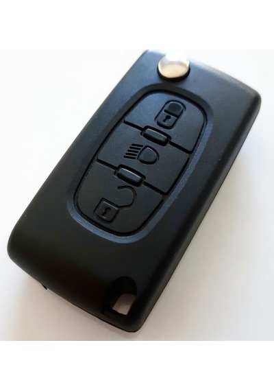 Citroen 3 Butonlu Sustali Kumanda Kabi Pil Yataksiz Logolu 406437208