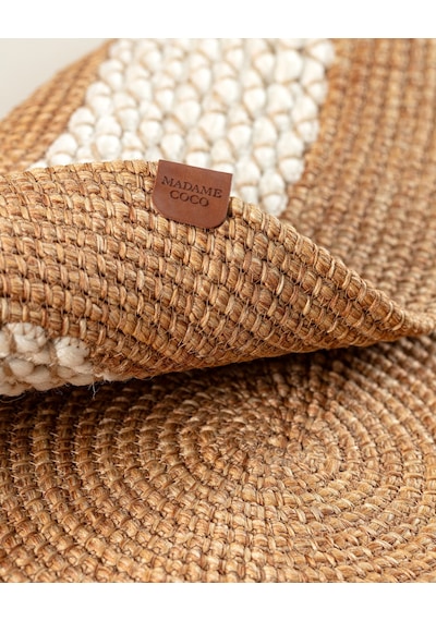 Madame Coco Vernal Yuvarlak Kilim - Naturel/krem - 100 Cm 8684427228593 Çok Renkli