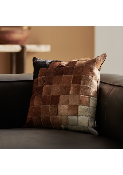 Mudo Home Lucas Deri Kırlent 45x45 Cm Çok Renkli