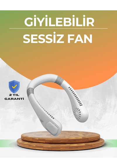 Uzun Ömürlü Bataryalı 9-18 Saat Kullanımlı Boyun Fanı - Lisinya