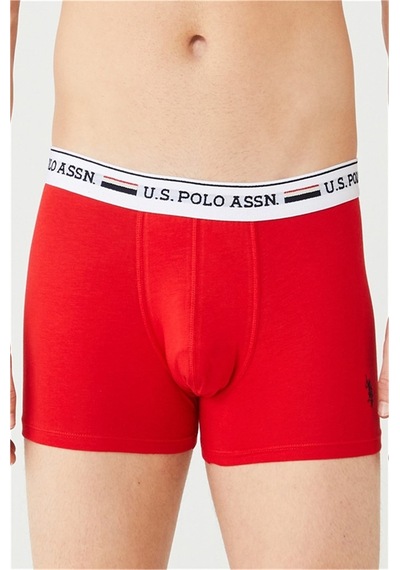 U.S. Polo Assn. U.s Polo Assn. 80431 Erkek 3 Lü Boxer-grimelanj&kırmızı&lacivert Çok Renkli
