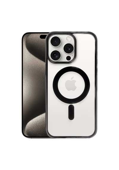 İphone 15 Pro Max Kılıf Erozi Magsafe Kapak - Siyah