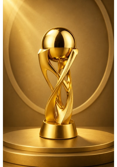 Modern Altın Başarı Kupası Dekoratif Ödül Trofesi Ofis Masa Süsü Futbol Kupası Bjk Gs Fb