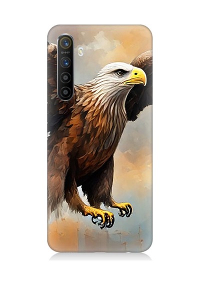 Realme Xt Uyumlu Kartal Uçuşu Desenli Silikon Kılıf