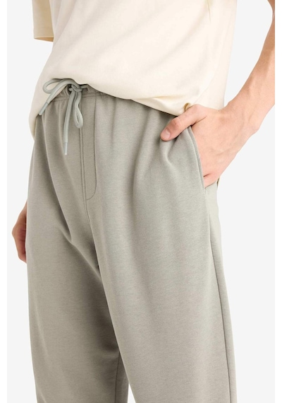 Defacto Regular Fit Beli Bağcıklı Paçası Lastikli Cepli Basic Düz Jogger Eşofman Altı E9427ax25augr169 Gri